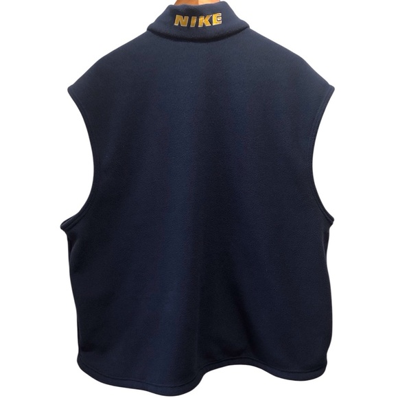 Nike Men's XXL Dark Blue Fleece Vest Logo Embroidered - Picture 2 of 8